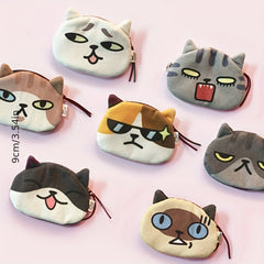 Cartoon Cat Coin Purse Storage Bag for Girls