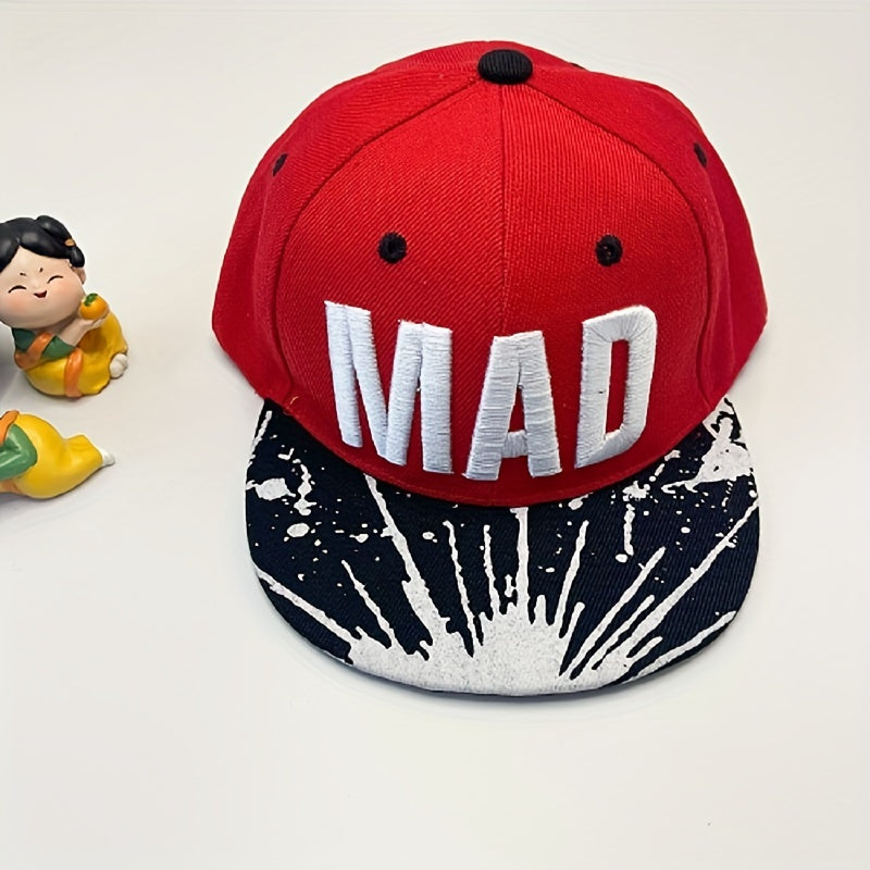 Kids Baseball Hat Boy Hip hop Cap Spring Autumn Flat Brim Hat