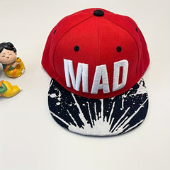 Kids Baseball Hat Boy Hip hop Cap Spring Autumn Flat Brim Hat