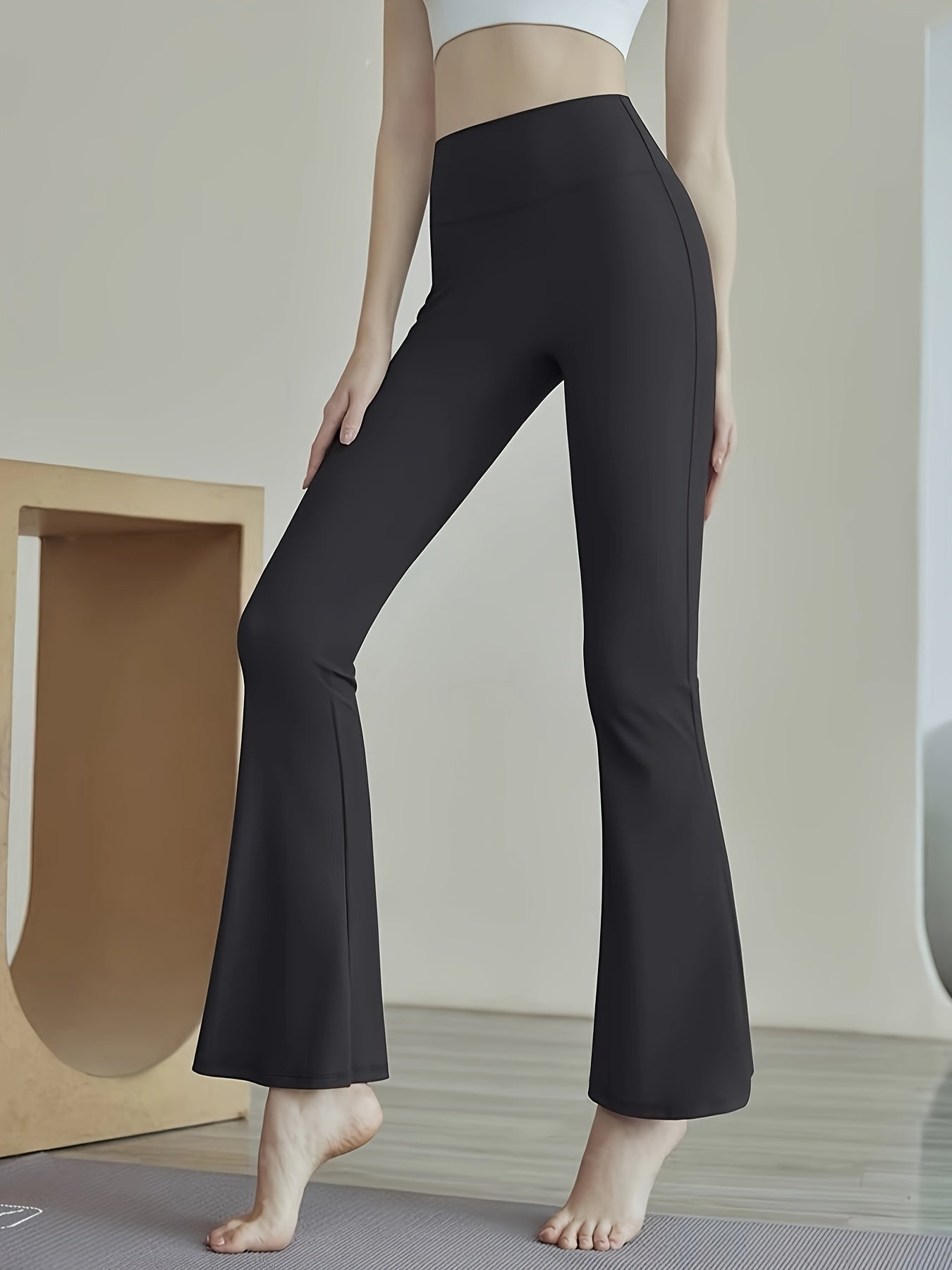 Flare Yoga Leggings High Waist Stretch Sports Pants Women's Activewear