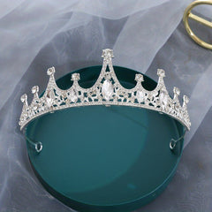 Faux Pearl Rhinestone Crown - 18 Years Old Adult Party Princess Tiara