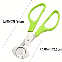 Calary Quail Egg Cutter Scissors Kitchen Shears Tool Green