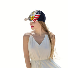 Flag Eagle Baseball Cap Unisex American Print Independence Patriotic Dad Hats