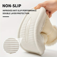 Plush Lined Slipper Boots Waterproof Thermal Snow Boots