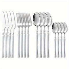 16pcs Stainless Steel Cutlery Set for Dining and Desserts