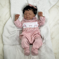 17in Soft Vinyl Baby Reborn Doll Cloth Body Girl Realistic Newborn Bebe Art Toy
