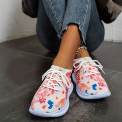 Women's Colorful Print Lightweight Running Shoes Comfortable And Breathable