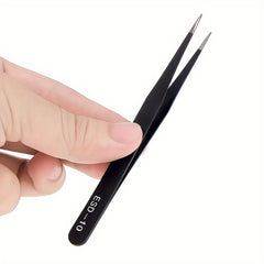 6pcs Stainless Steel Tweezers Multifunctional Tool For Model Making