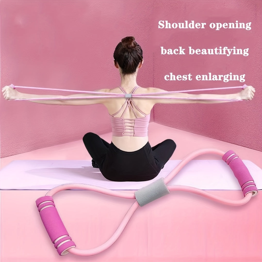 Yoga 8 Character Puller For Shoulder Elastic Resistance Belt