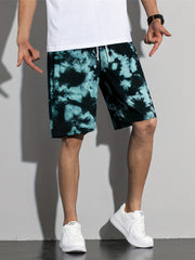 Men's Tie Dyed Shorts for Summer Workouts