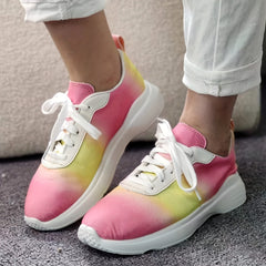 Women's Anti Slip Flat Casual Running Shoes Lightweight Outdoor Sneakers