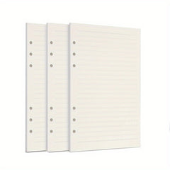 A5 Planner Filler Paper 6 Hole Punched 100gsm 270 Pages Beige Lined