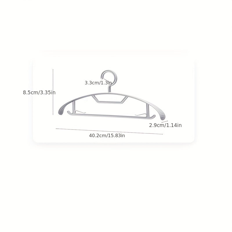 5pcs Wide Shoulder Clothes Hanger Anti-slip Thick Clothes Support