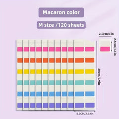 Colorful Index Label Stickers - Writable Classification Adhesive