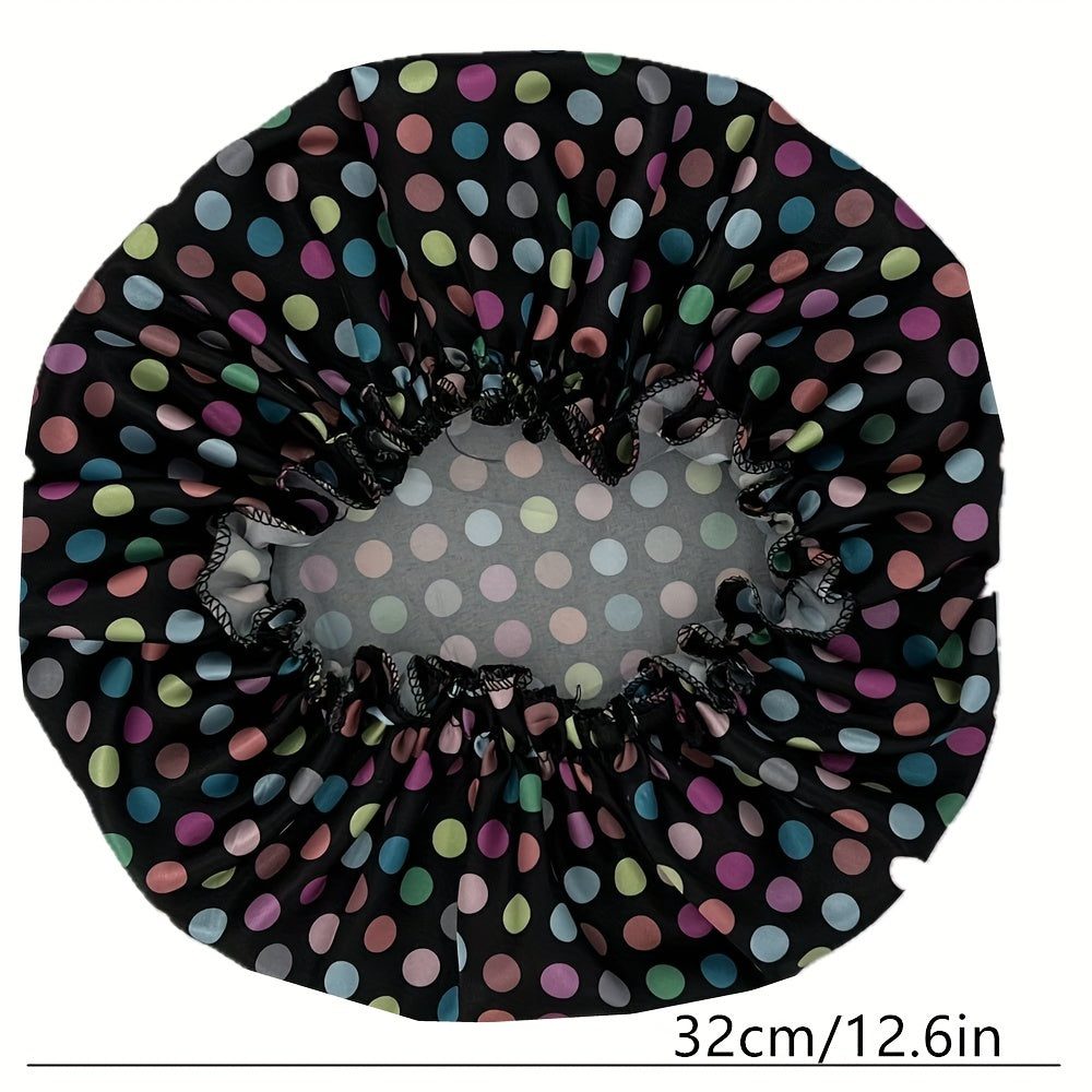 Leopard Print Satin Bonnet Elastic Hair Bonnet Night Cap