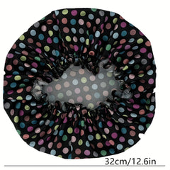 Leopard Print Satin Bonnet Elastic Hair Bonnet Night Cap