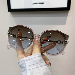 Oversized Cat Eye Sunglasses Gradient Lens UV400