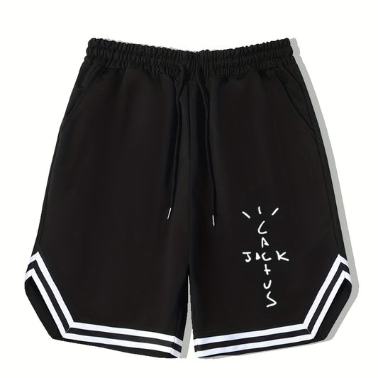 Men's Bottom Stripe Comfy Shorts Drawstring Waist
