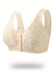 Daisy Print Buckle Front Soft Bralette
