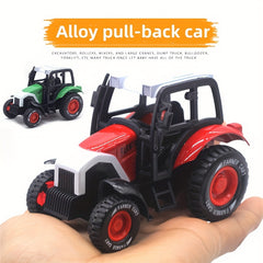 1pc 1:55 Alloy Farmer Car Model Tractor Decoration Toy