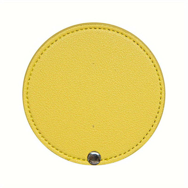 Compact Round Makeup Mirror with Cover Single Sided