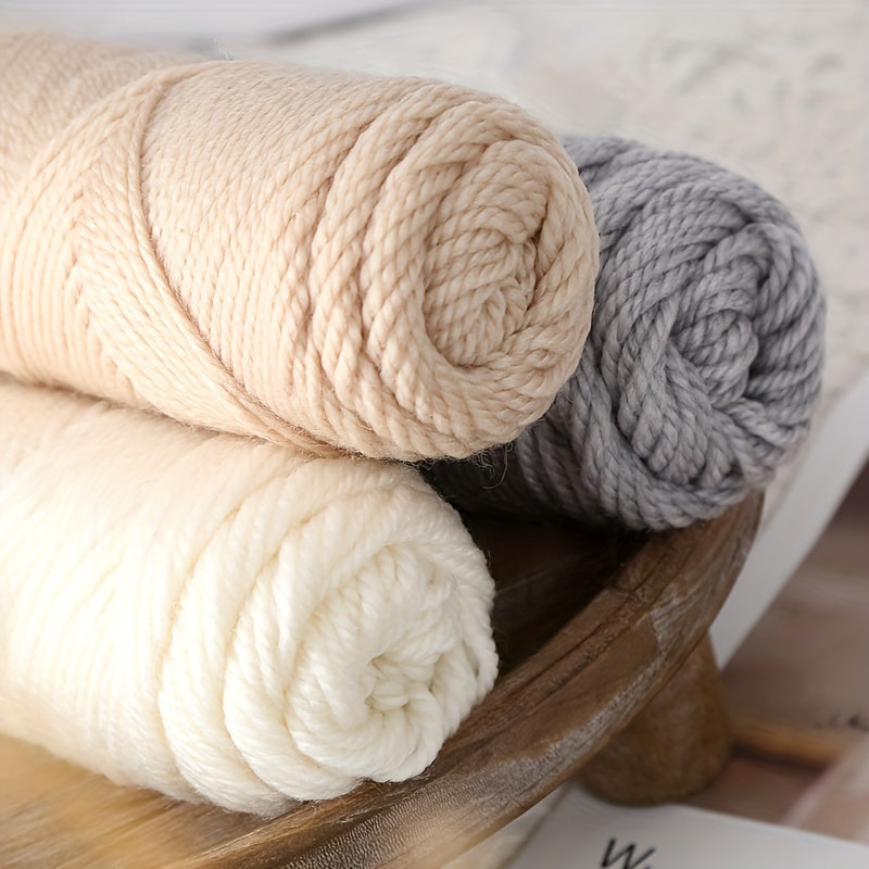 4pcs Wool Thread for Knitting Crocheting Scarf Hat Sweater Yarn