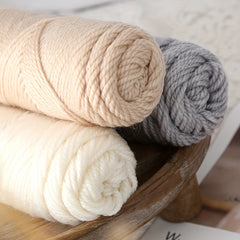 4pcs Wool Thread for Knitting Crocheting Scarf Hat Sweater Yarn