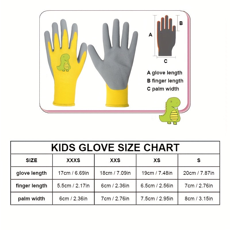 2 Pairs Safety Garden Gloves Knitted Elastic Liner Water Dirt Resistant