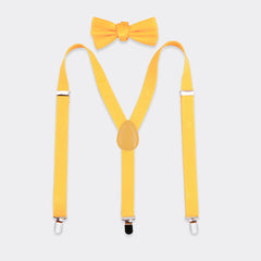 Tuxedo Bow Tie And Suspender Set for Men
