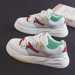 Men's Chunky Sneakers Lace-Up Skate Shoes