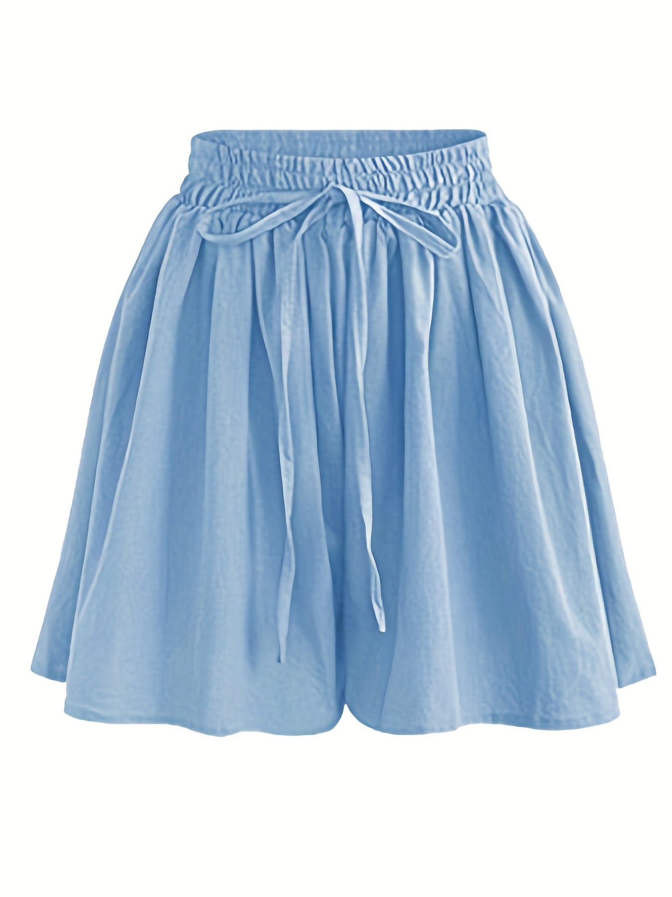 Basic Drawstring Shorts Women's Casual Stretch Shorts