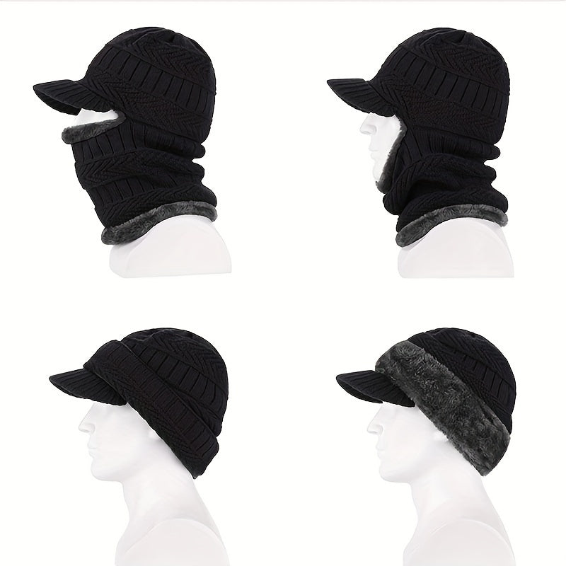 Winter Riding Hat with Fleece Lining and Ear Protectors