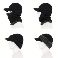 Winter Riding Hat with Fleece Lining and Ear Protectors