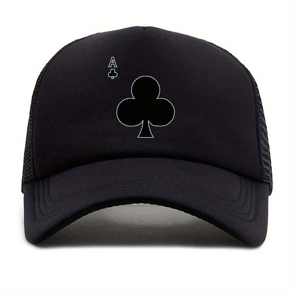 Unisex Breathable Adjustable Baseball Cap With Club A Pattern