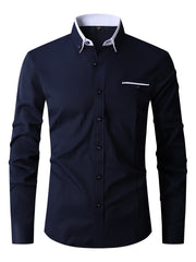 Men's Classic Button Up Shirt for Business Occasion