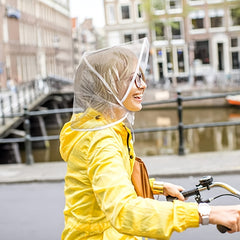 Transparent Rain Bonnet Sun Visor Waterproof Rain Scarf Water Resistant Hat