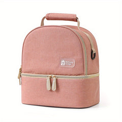 Mommy Backpack Double Layer Milk Bag Portable Breast Milk Refrigeration Bag