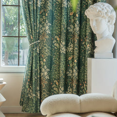 Forest Style Green Plant Curtain for Home Decor