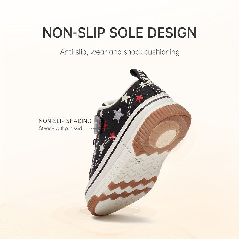 TARANIS Boy's Skate Shoes Toe Protection Non Slip Soft Sneakers For Kids Outdoor