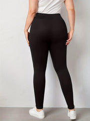 Women's Plus Cut Out High Rise Skinny Leggings