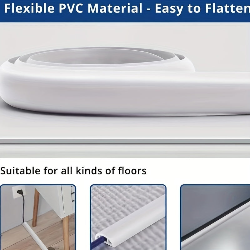 Floor Cord Cover Cable Protector Extension Cord Cover Prevent Cable Trips