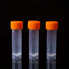5pcs 5ml Cryovial Plastic Test Tubes Cold Storage Tube With Gasket
