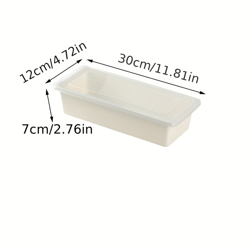 Large Plastic Refrigerator Storage Box With Drain Clapboard