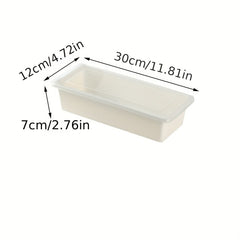 Large Plastic Refrigerator Storage Box With Drain Clapboard