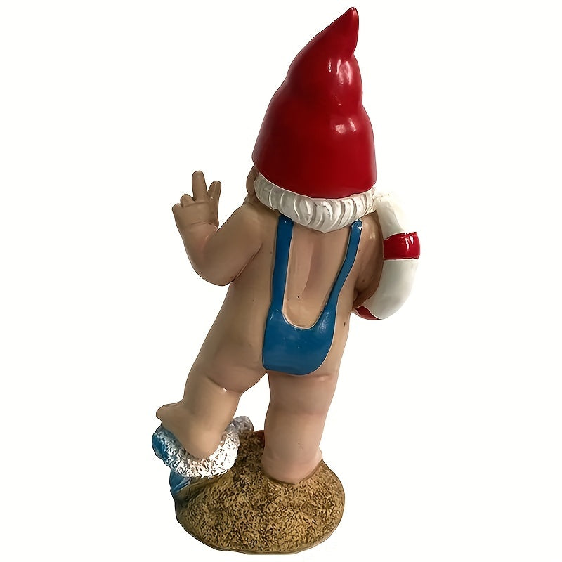 Swimming Gnome Garden Statue Bikini Gnome Crafts