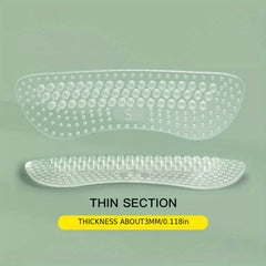 Silicone Heel Sticker Anti Wear Prevents Shoe Drop Large to Small Half Size Pad