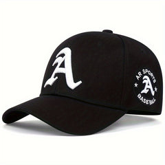 Gothic A Letter Baseball Cap Sun Hat Adjustable Casual Travel Vacation