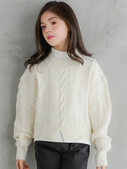 Warm Knit Sweater Girls Comfy Pullover Kids Gift Christmas Fall Winter