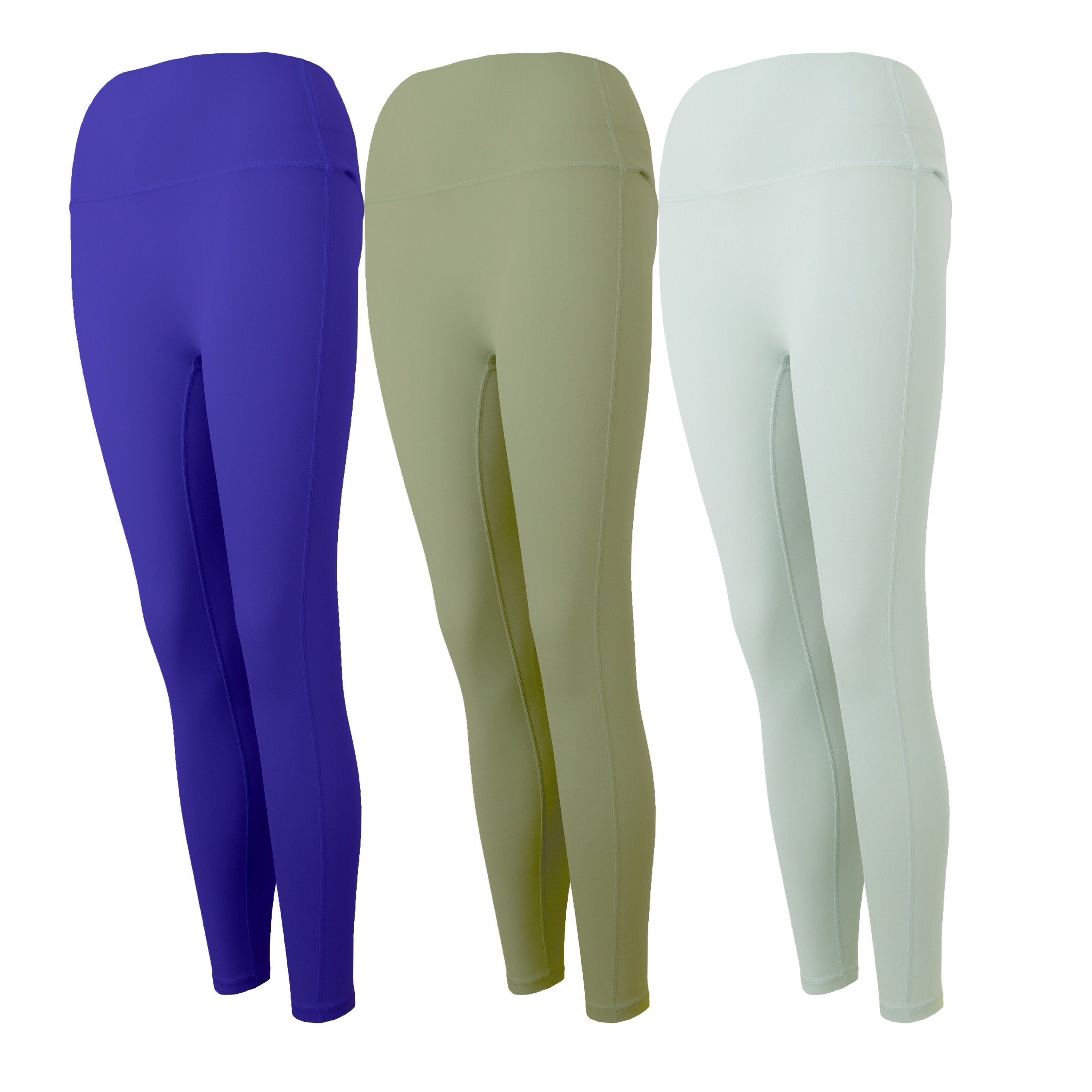 3Pcs Quick Drying Yoga Pants Butt Lifting Solid Fitness Workout Yoga Leggings