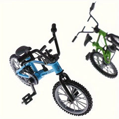 1pc Finger Bicycle Mini Alloy Bicycle Model Gift Decoration Bicycle Toy